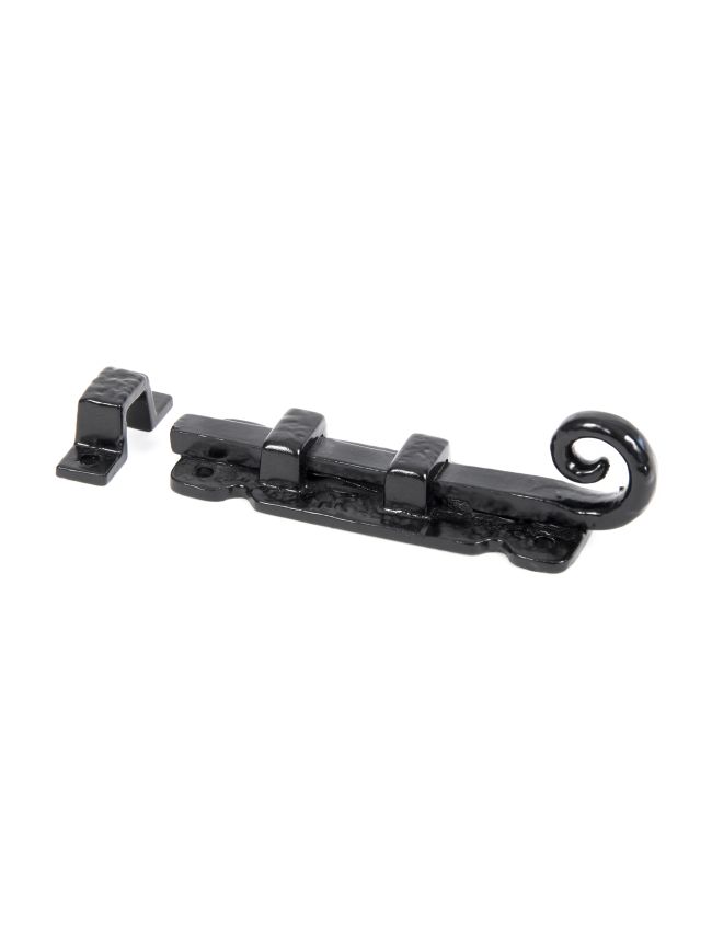 Black 4" Straight Monkeytail Bolt