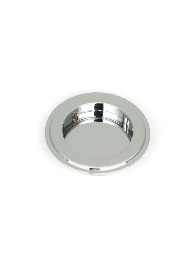 Polished Chrome 75mm Art Deco Round Pull