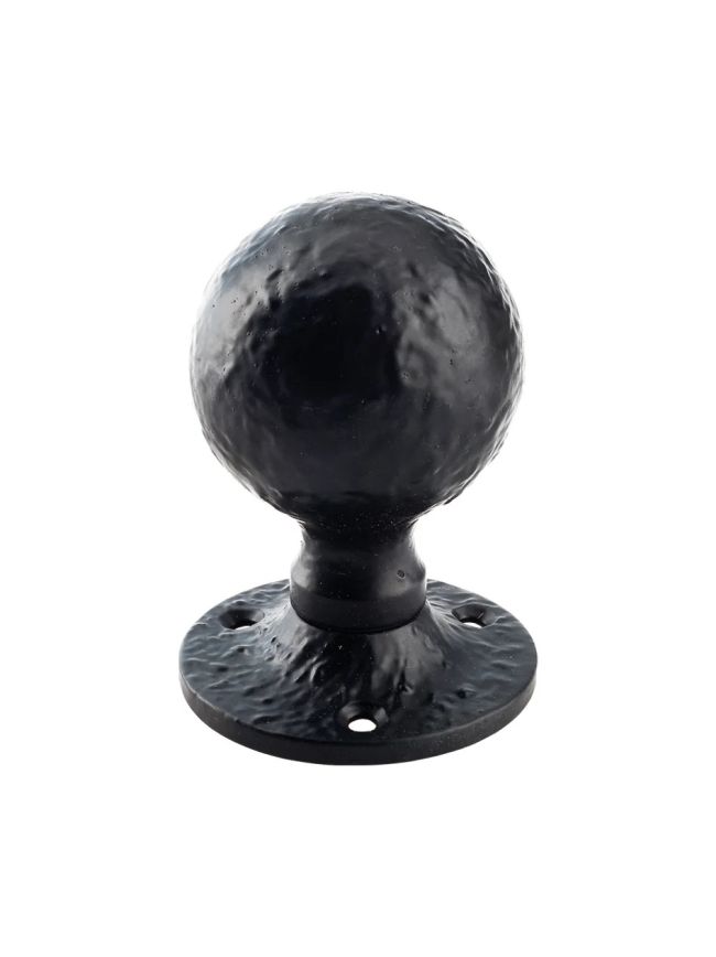 Zoo Hardware Ball Mortice Knob - 1.5" - Un-Sprung - Black