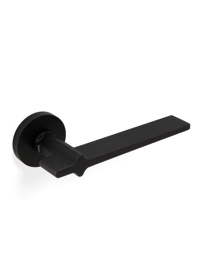 Valli Yabu Pushelberg Lever on Round Rosette - Matt Black PVD