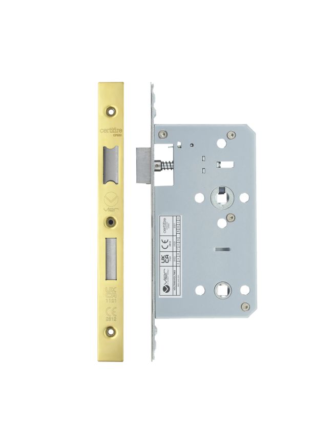 Zoo Hardware 2 Piece - DIN bathroom - 78mm c/c - backset 60mm - Gold