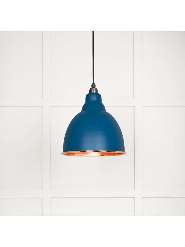 Hammered Copper Brindley Pendant in Upstream