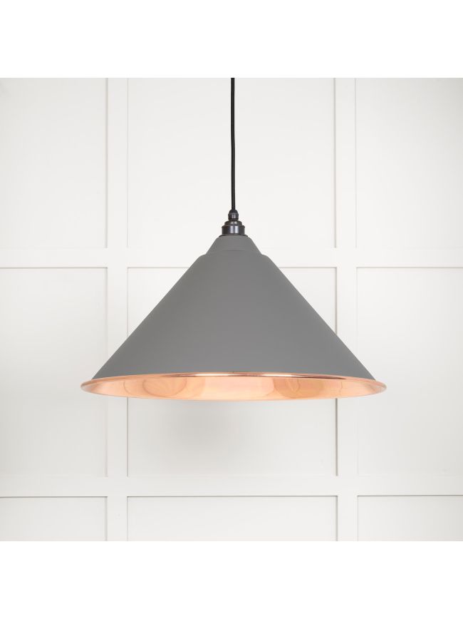 Smooth Copper Hockley Pendant in Bluff