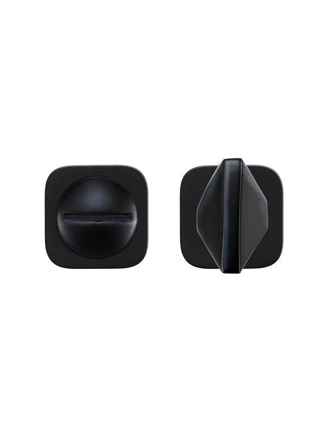 Zoo Hardware Turn and Release - Rosso Mini Squircle - PVD Black