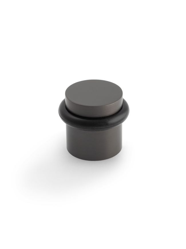 Valli 38 x 35mm - Floor Mounted Plain Doorstop - Concealed Fix - Dark Bronze PVD