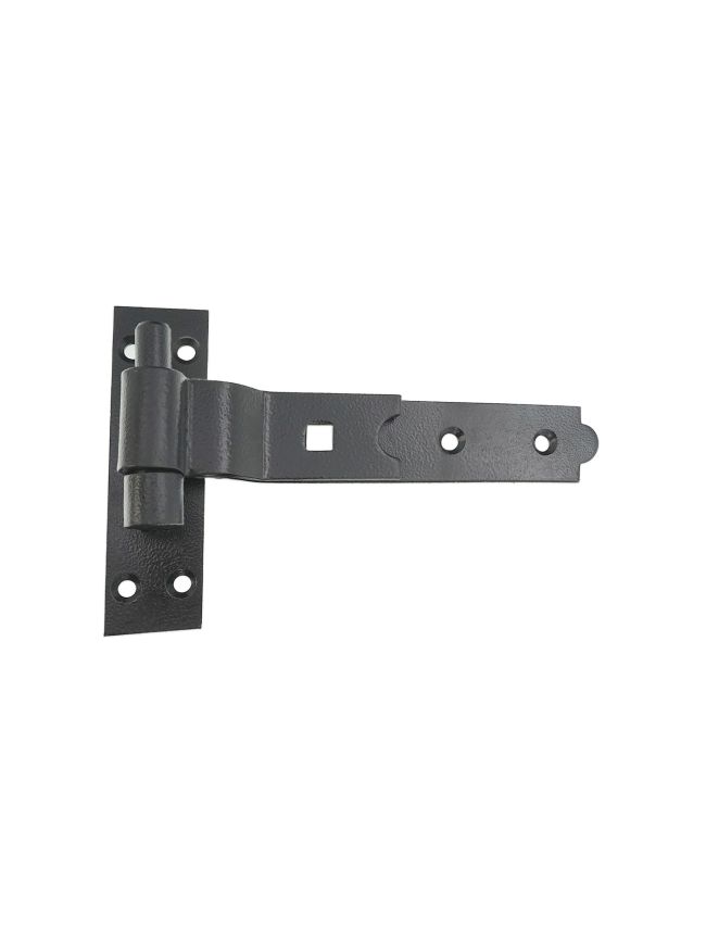 Hook and Band Hinge - Cranked 8" - 200mm Black