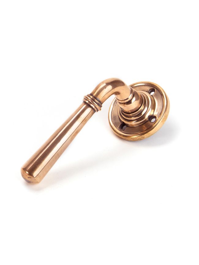 Polished Bronze Newbury Lever on Rose Set - Unsprung