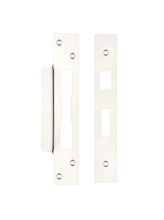 Zoo Hardware Spare Acc Pk for UK Sash Locks - *BLANK* - contains Forend, Strike and Fixing Screws - Nickel