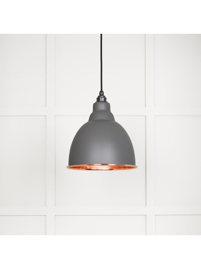 Smooth Copper Brindley Pendant in Bluff