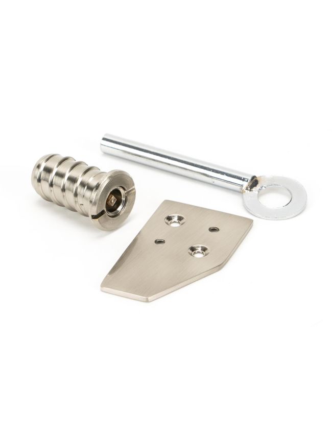 Polished Nickel Key-Flush Sash Stop