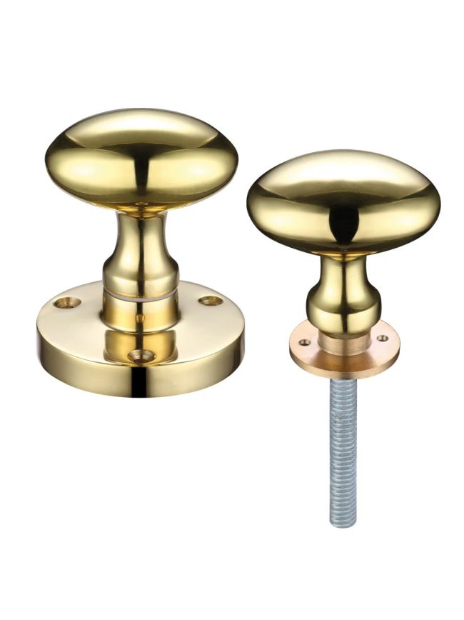 Zoo Hardware Zoo Oval Rim Knob 60.5mm rose dia - Brass