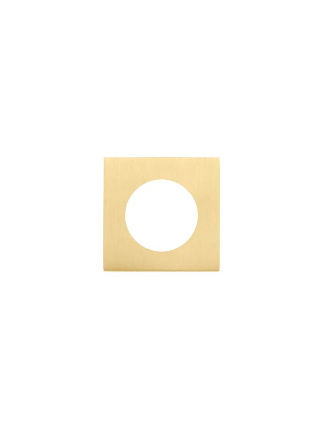 Zoo Hardware Spare square rose - Favo Satin Brass