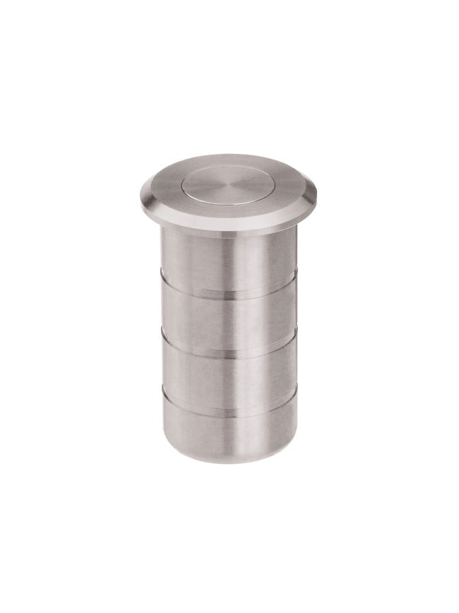 Zoo Hardware Dust Socket for Flush Bolts - Concrete 20mm dia. x 38mm - Satin Stainless
