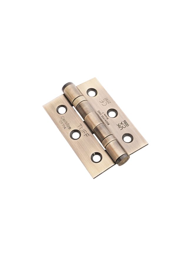 CE7 Mild Steel BB Butt Hinge - Aged Brass