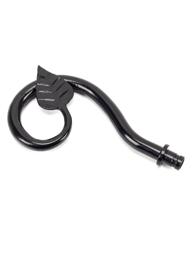 Black Leaf Curtain Finial (pair)