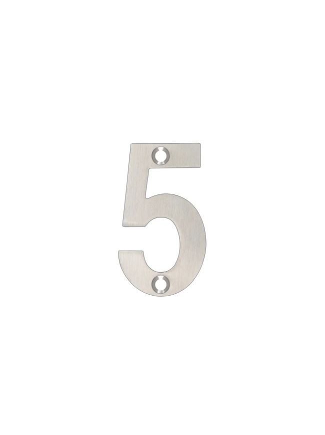 Zoo Hardware Numerals - 50mm - Polished Stainless