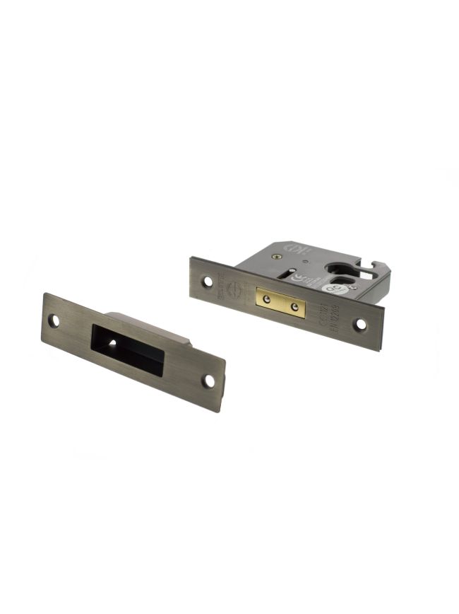 Atlantic Euro Deadlock [CE] 2.5" - Matt Antique Brass