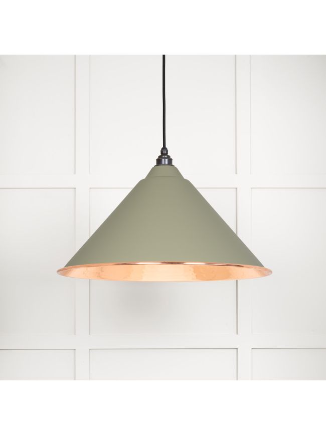 Hammered Copper Hockley Pendant in Tump
