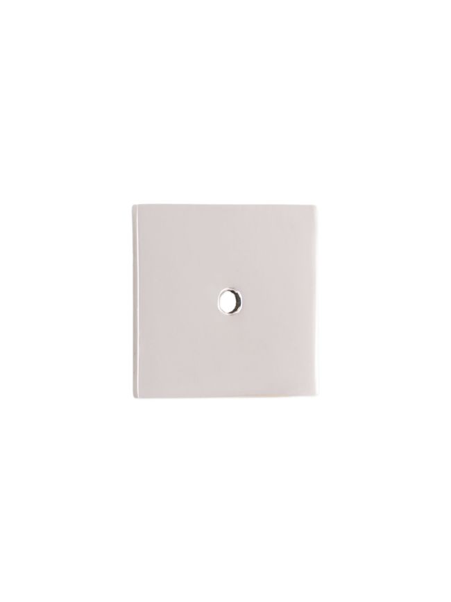 Square Backplate for Cupboard Knobs Polished Nickel