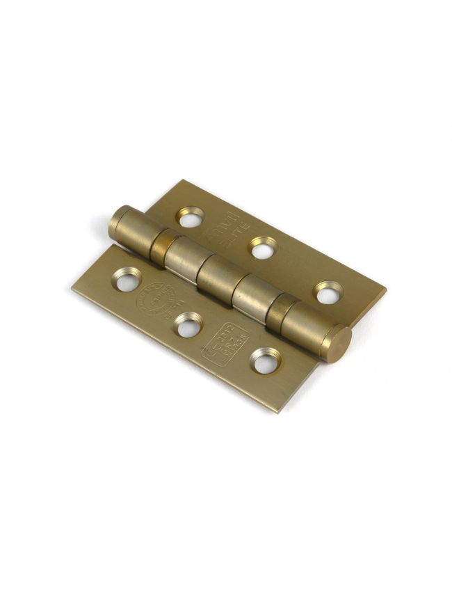 Satin Brass 3" Ball Bearing Butt Hinge (Pair) ss