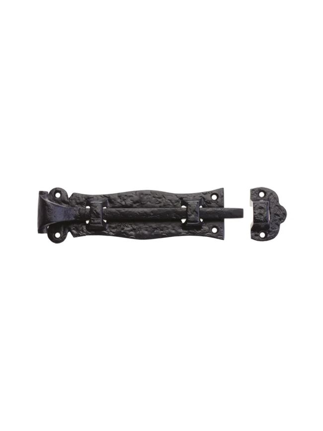 Zoo Hardware Plain Door Bolt - 6" - Black
