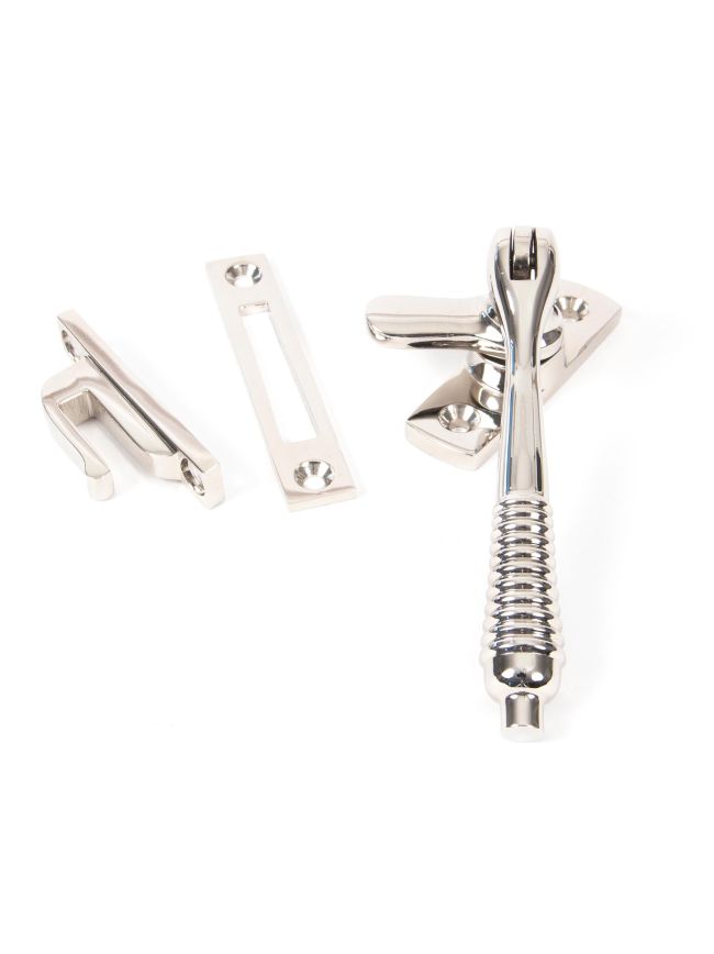 Polished Nickel Locking Reeded Fastener
