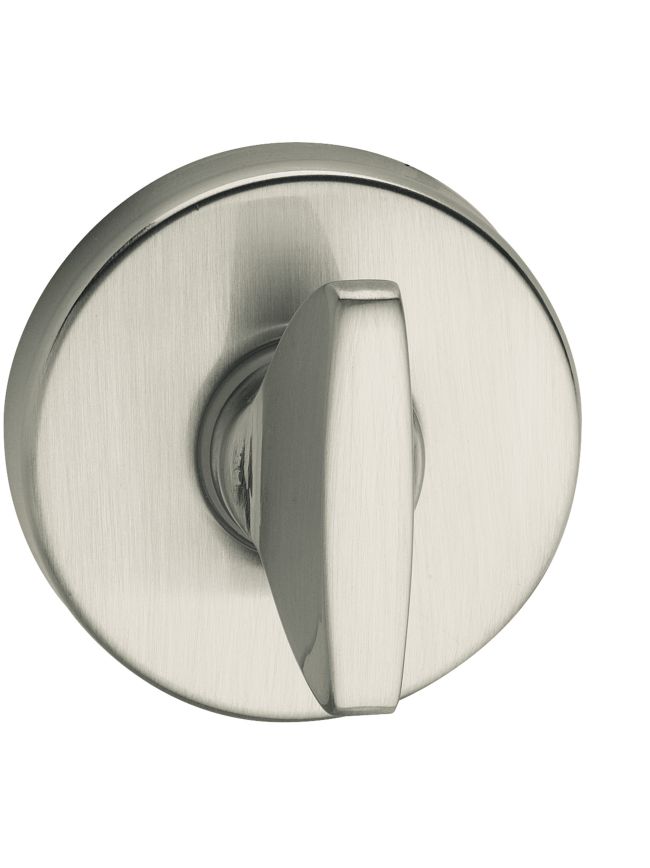 Tupai Rapido CurvaLine WC Turn on Round Rose (bolt through fixing only) - Satin Chrome