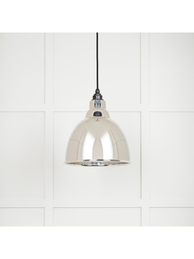Smooth Nickel Brindley Pendant