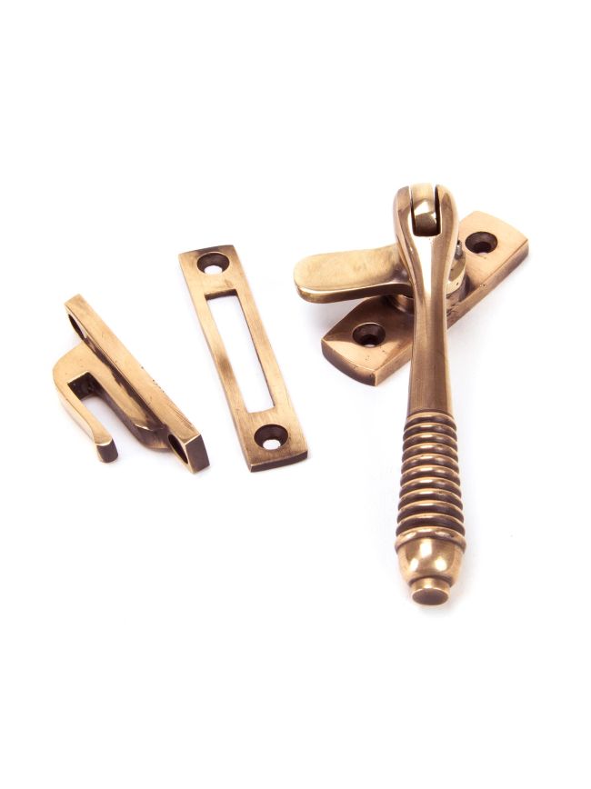 Polished Bronze Locking Reeded Fastener