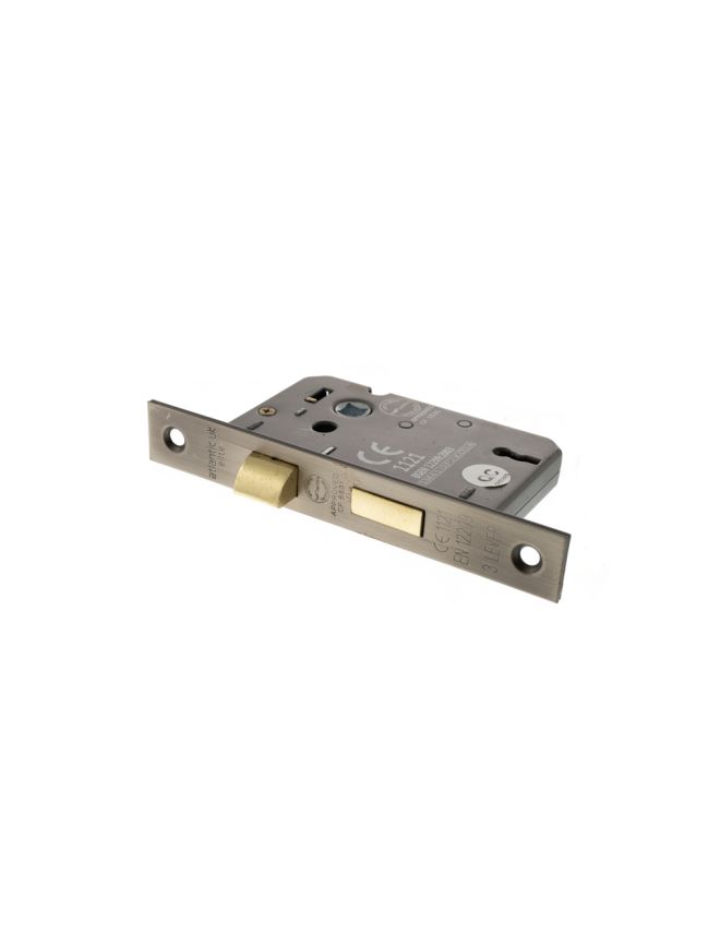 Atlantic 3 Lever Key Sashlock [CE] 3" - Matt Gun Metal