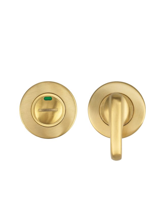 Zoo Hardware Accessible Turn and Release with Indicator complete with Escutcheons & 5mm Spindle - Grade 201 - PVDSB