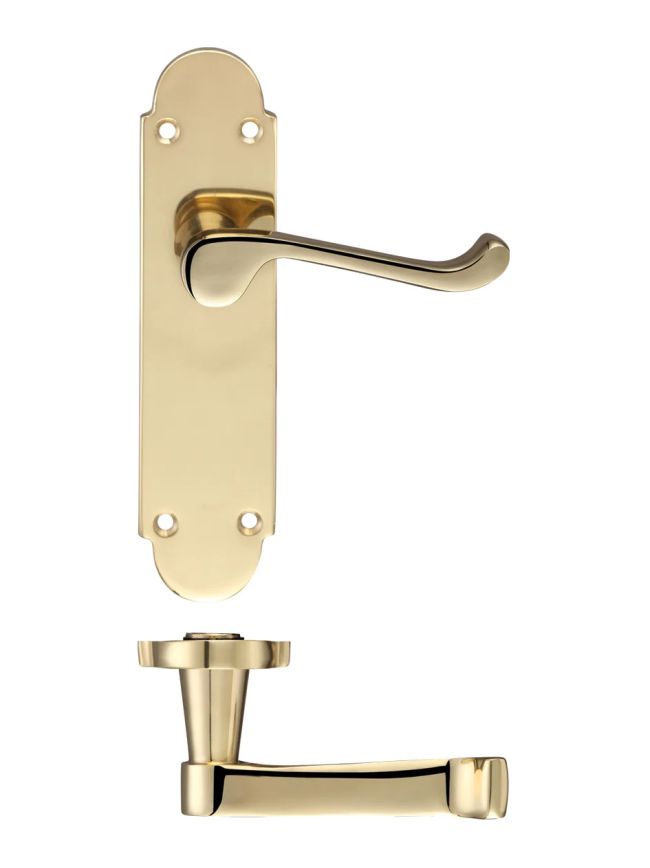 Zoo Hardware Oxford Lever Latch Furniture - Brass