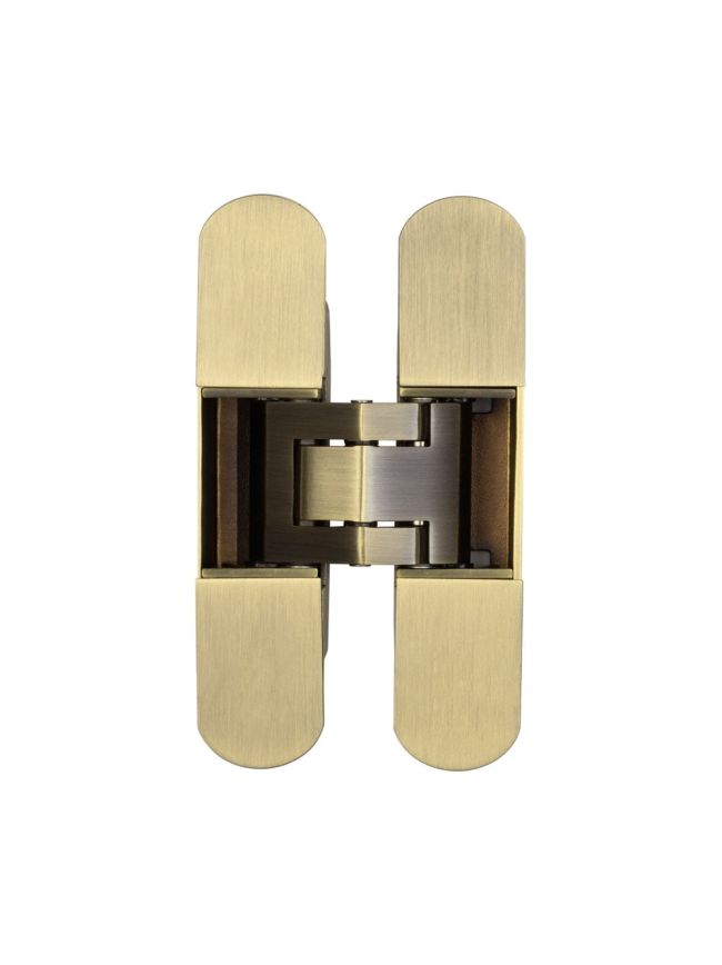 Ghost 140mm 3D Concealed Hinge Antique Brass - By Frelan Hardware - CH60AB
