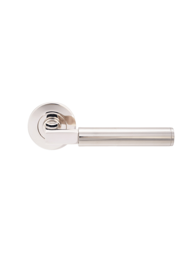 Opal Knurlmond Lever on Rose Polished Nickel