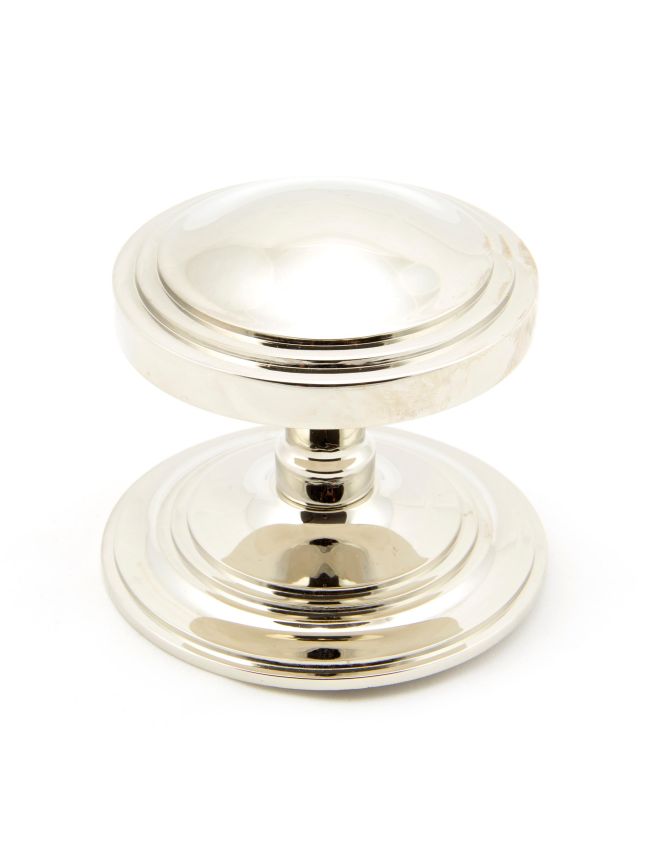 Polished Nickel Art Deco Centre Door Knob