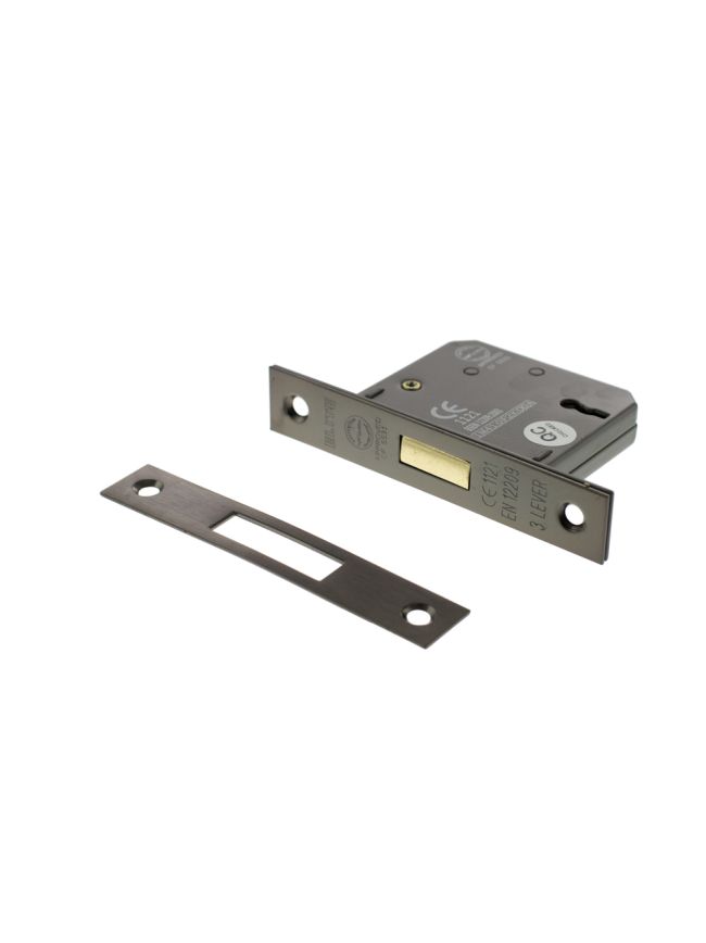 Atlantic 3 Lever Key Deadlock [CE] 2.5" - Satin Nickel
