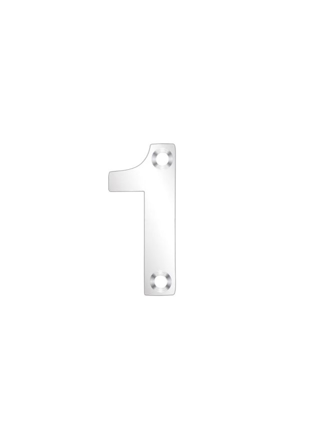 Zoo Hardware Numerals - 50mm - Stainless Steel