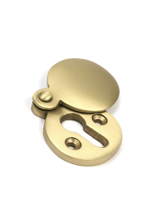 Satin Brass 30mm Round Escutcheon