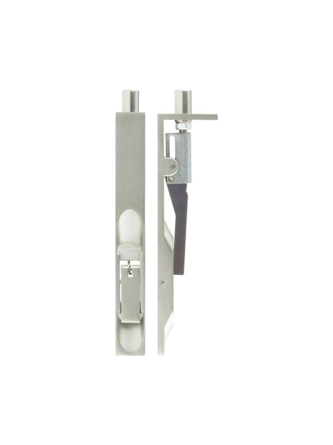 Stainless Steel Lever Action Flushbolts Square Forend 150x20mm Satin Stainless Steel - By Frelan Hardware - JSS50