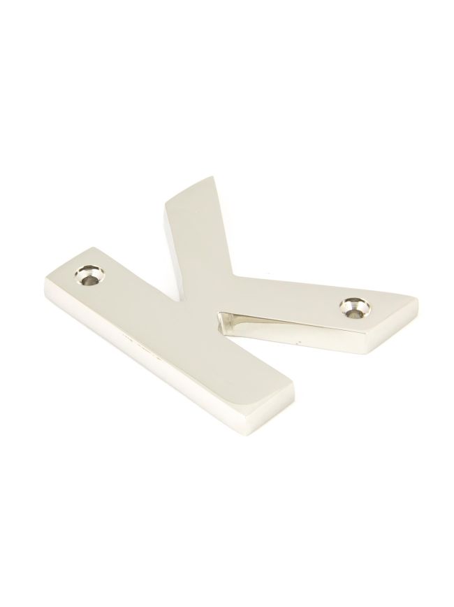 Polished Nickel Letter K