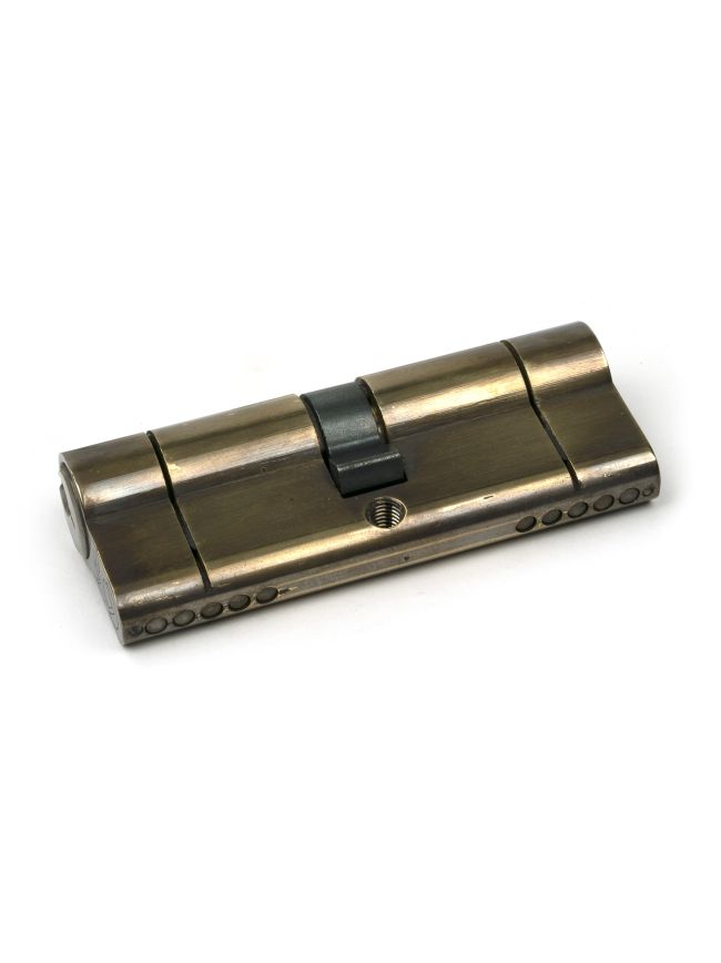 Aged Brass 40/40 5pin Euro Cylinder KA