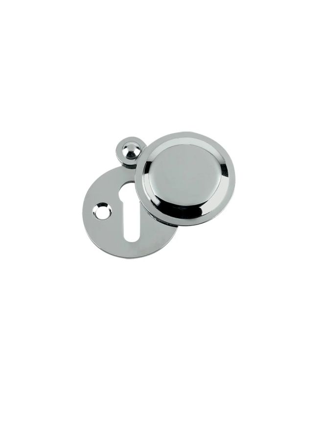 Zoo Hardware Std. Key Profile Victorian Covered Escutcheon 32mm dia. - Polished Chrome