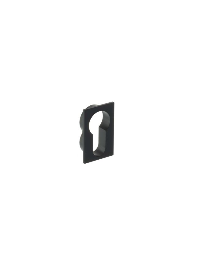 Forme Concealed Rose Euro Escutcheons Square - Matt Black (Pair)