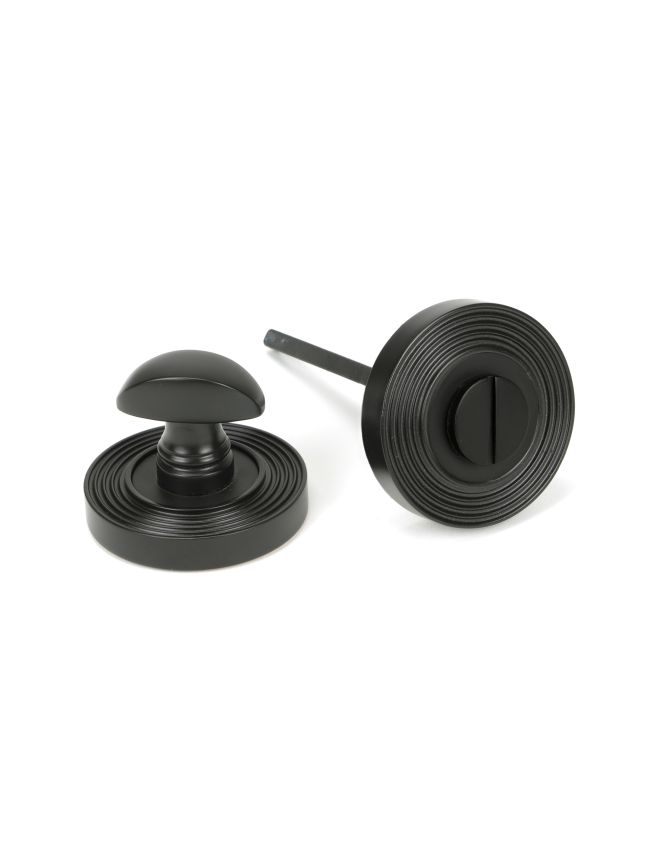 Aged Bronze Round Thumbturn Set (Beehive)