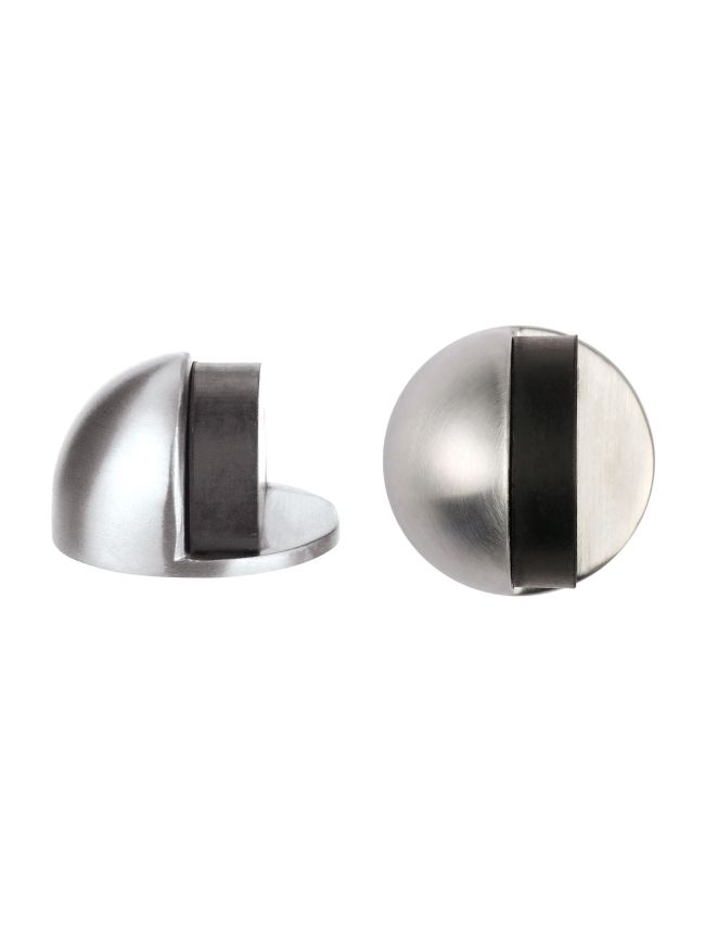 Zoo Hardware Door stop - floor mounted - oval - 45mm - Satin Stainless