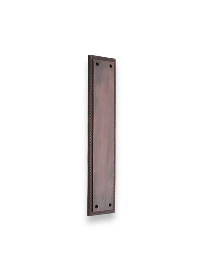 Georgian Finger Plate 300mm Aged Bronze