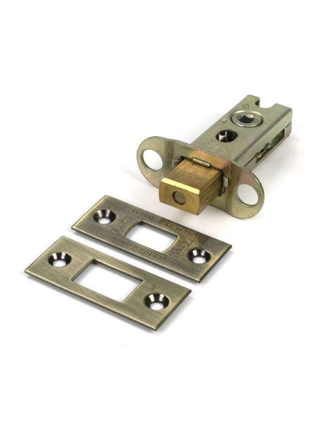 Aged Brass 2½" Heavy Duty Tubular Deadbolt