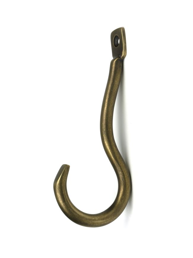 Burnished Brass Anchor Coat Hook
