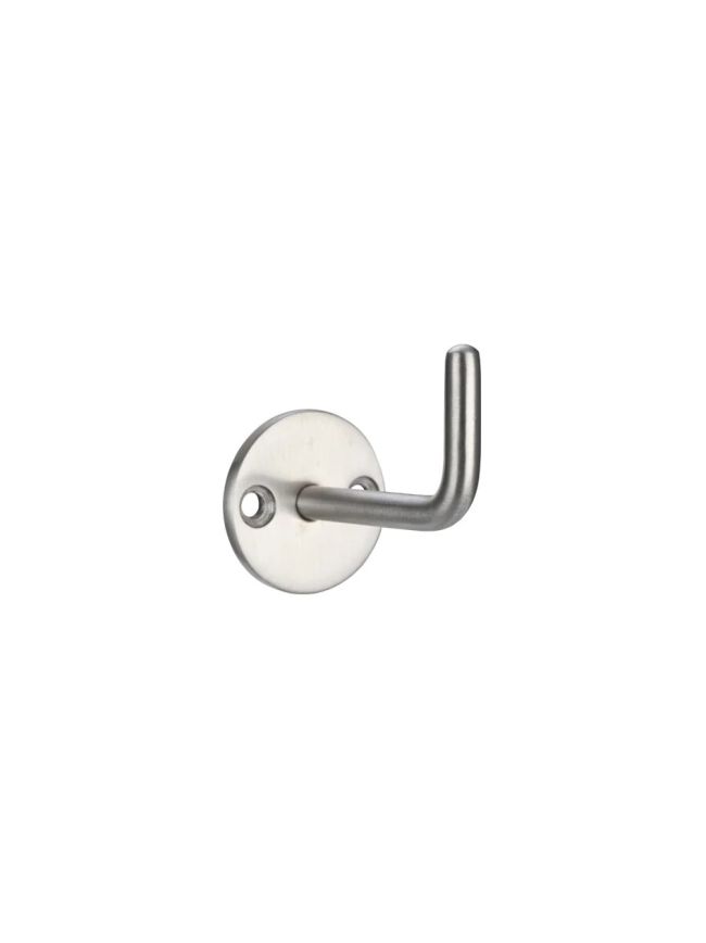 Zoo Hardware Circular Single Robe Hook - Satin Stainless