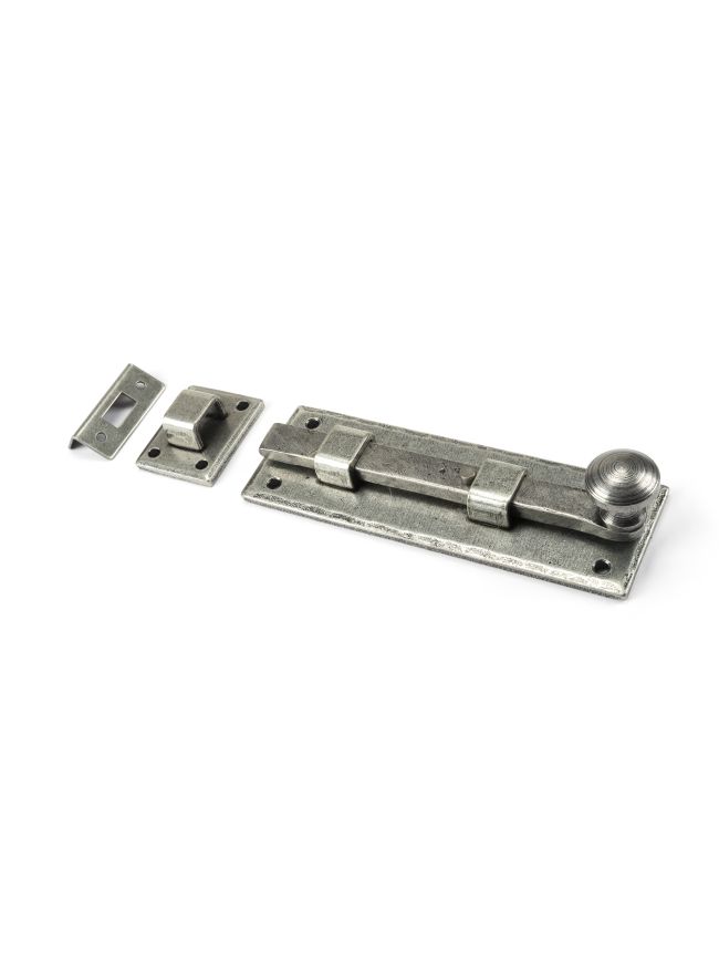 Pewter 6" Straight Knob Bolt